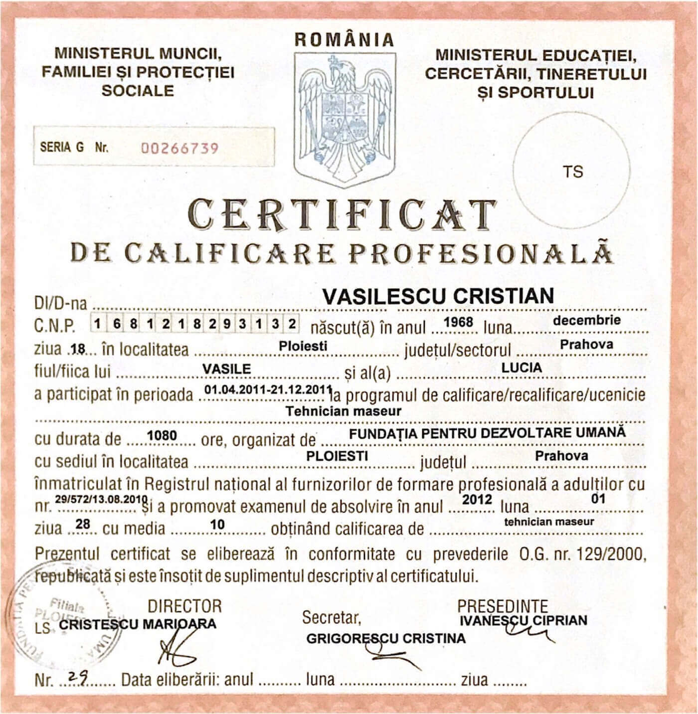 Diplome Certificari Reiki