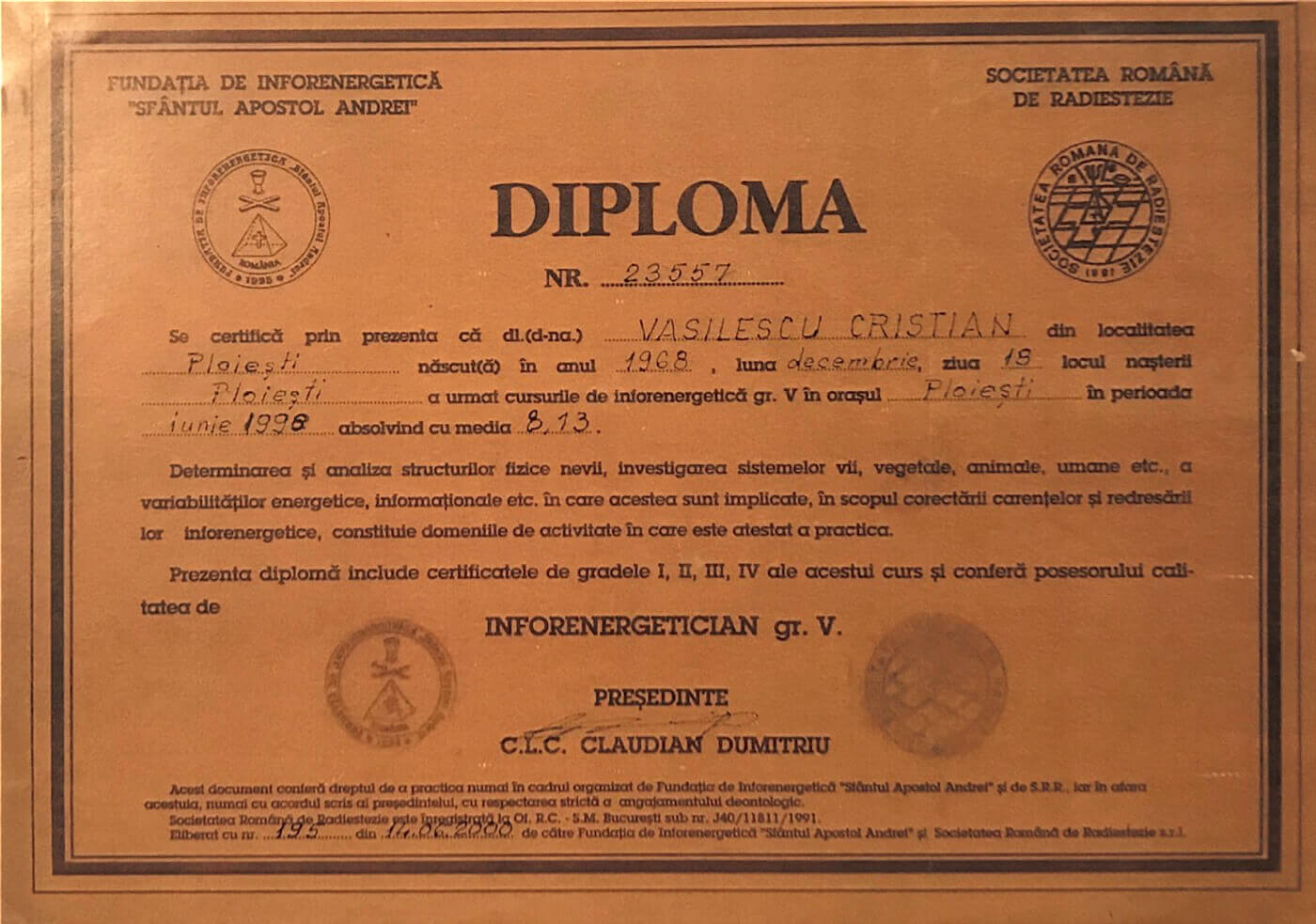 Diplome Certificari Reiki